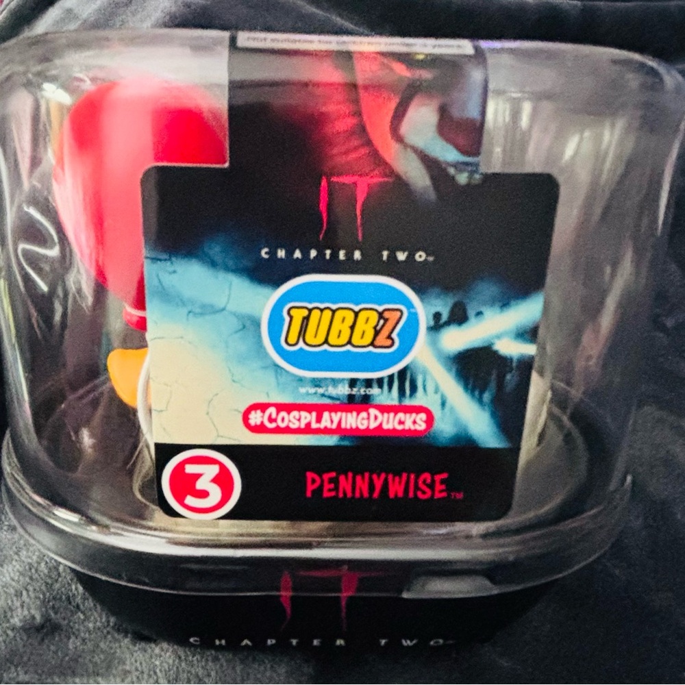 NIP~TUBBZ Pennywise Cosplaying Duck Never Opened. Highly Sought Collectible